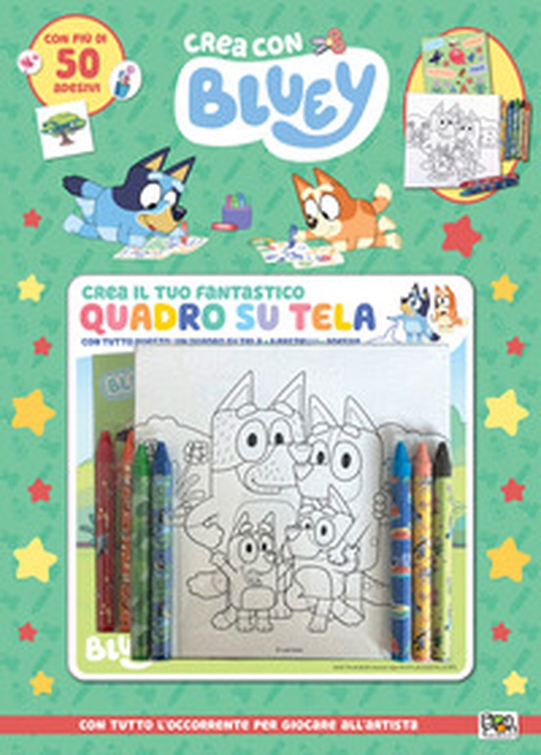 Crea con Bluey + quadro su tela - Librerie.coop Crea con Bluey + quadro su tela - Librerie.coop