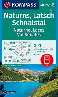 Carta escursionistica n. 051. Naturno, Val Senales 1:50.000 - Librerie.coop