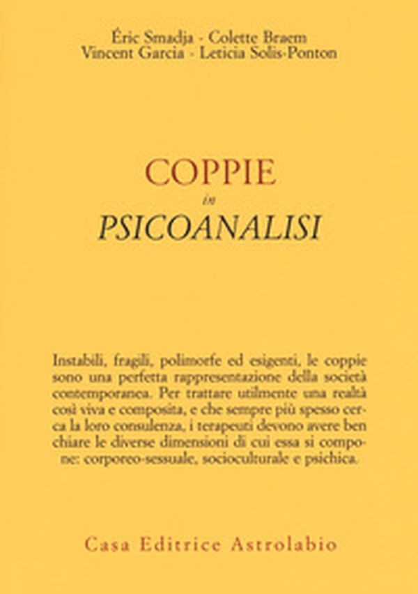 Coppie in psicoanalisi - Librerie.coop Coppie in psicoanalisi - Librerie.coop
