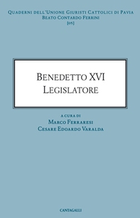 Benedetto XVI legislatore - Librerie.coop