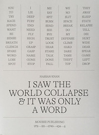 Hassan Khan. I saw the world collapse & it was only a word - Librerie.coop