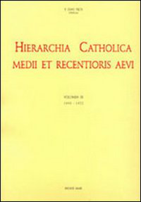 Hierarchia catholica - Vol. 9 - Librerie.coop Hierarchia catholica - Vol. 9 - Librerie.coop