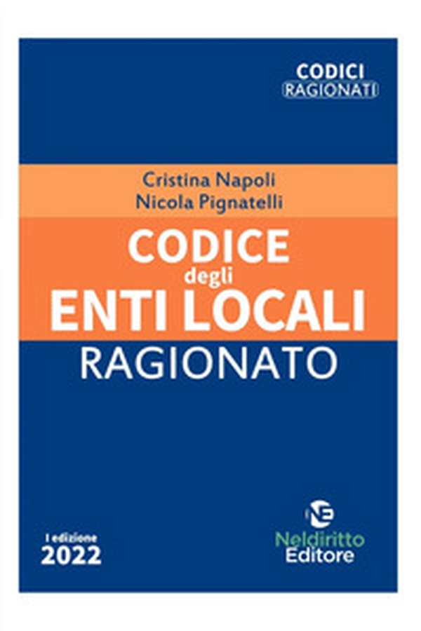 Codice ragionato degli enti locali - Librerie.coop Codice ragionato degli enti locali - Librerie.coop