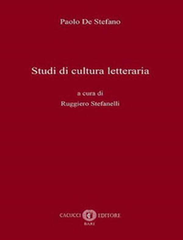 Studi di cultura letteraria - Librerie.coop Studi di cultura letteraria - Librerie.coop
