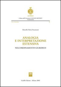 Analogia e interpretazione estensiva nell'ordinamento giuridico - Librerie.coop