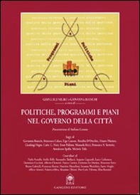 Politiche, programmi e piani nel governo della città - Librerie.coop Politiche, programmi e piani nel governo della città - Librerie.coop