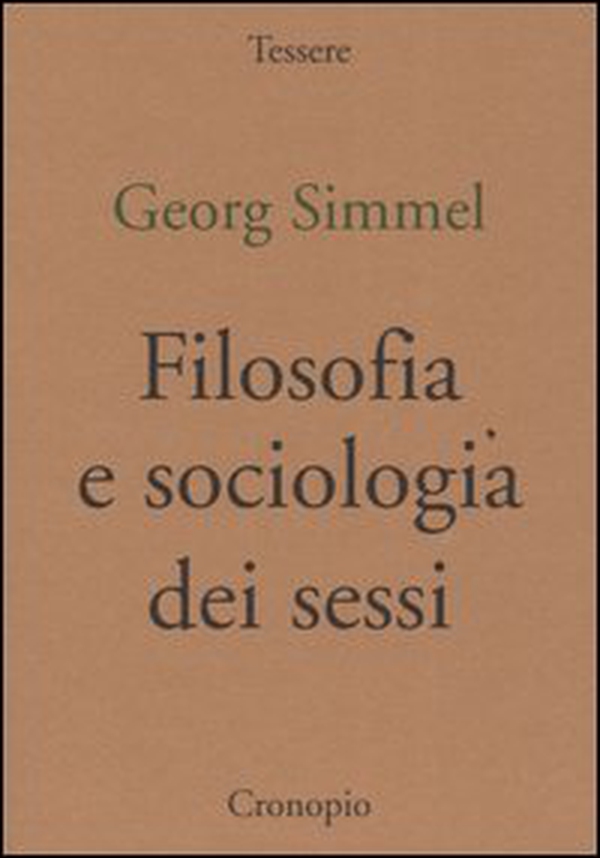 Filosofia e sociologia dei sessi - Librerie.coop Filosofia e sociologia dei sessi - Librerie.coop