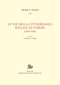 Le vie della cittadinanza sociale in Europa (1848-1948) - Librerie.coop