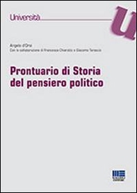 Prontuario di storia del pensiero politico - Librerie.coop