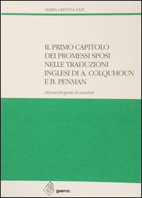 Il primo capitolo dei Promessi sposi nelle traduzioni inglesi di A. Colquhoun e di B. Penman - Librerie.coop Il primo capitolo dei Promessi sposi nelle traduzioni inglesi di A. Colquhoun e di B. Penman - Librerie.coop