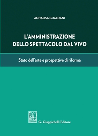 L'amministrazione dello spettacolo dal vivo - Librerie.coop L'amministrazione dello spettacolo dal vivo - Librerie.coop