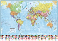 Mondo politico. Bandiere 1:30.000.000 (carta murale in carta cm 137x100) - Librerie.coop