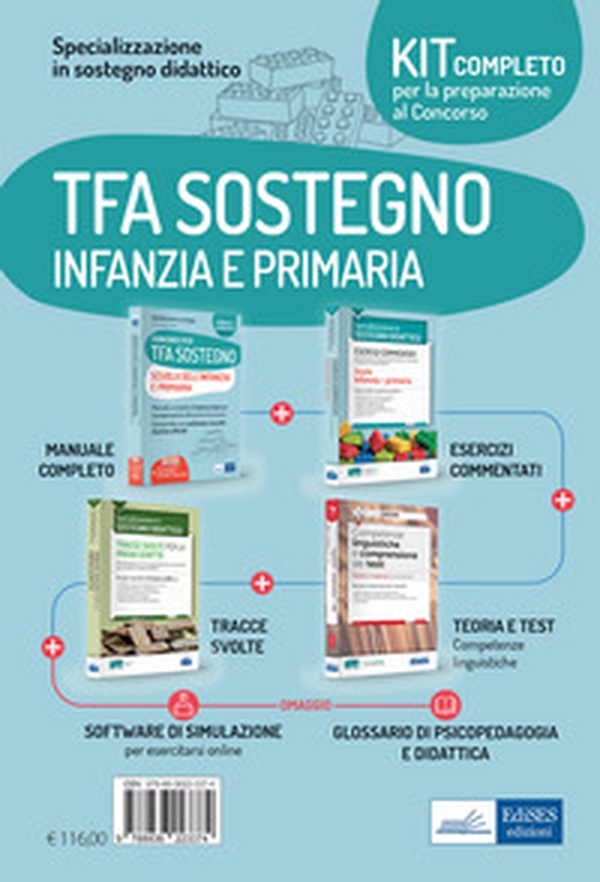 Kit completo per la preparazione al concorso: Specializzazione in sostegno didattico-Competenze linguistiche e comprensione del testo. Teoria ed esercizi commentati per tutti i concorsi-EdiTEST. Tracce svolte per la prova scritta di sostegno didattico-TFA - Librerie.coop Kit completo per la preparazione al concorso: Specializzazione in sostegno didattico-Competenze linguistiche e comprensione del testo. Teoria ed esercizi commentati per tutti i concorsi-EdiTEST. Tracce svolte per la prova scritta di sostegno didattico-TFA - Librerie.coop