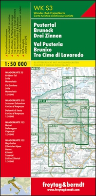 Val Pusteria, Brunico, Tre Cime di Lavaredo 1:50.000 - Librerie.coop