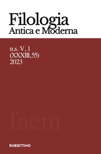 Filologia antica e moderna - Vol. 55 - Librerie.coop Filologia antica e moderna - Vol. 55 - Librerie.coop