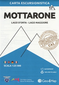 117 Mottarone Carta escursionistica Scala 1:25.000 Lago d'Orta, Lago Maggiore - Librerie.coop