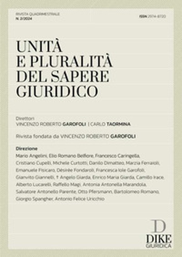 Unità e pluralità del sapere giuridico - Vol. 2 - Librerie.coop Unità e pluralità del sapere giuridico - Vol. 2 - Librerie.coop