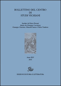Bollettino del Centro di studi vichiani - Vol. 45 - Librerie.coop