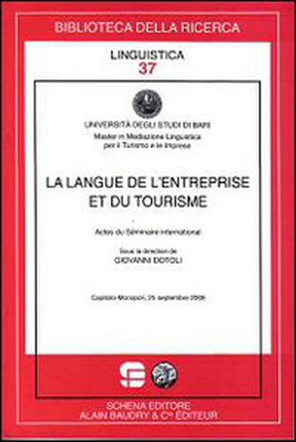 La langue de l'entreprise et du tourisme - Librerie.coop La langue de l'entreprise et du tourisme - Librerie.coop