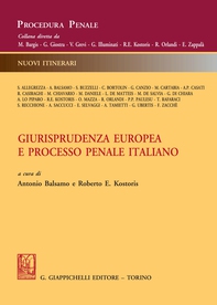 Giurisprudenza europea e processo penale italiano - e-Book - Librerie.coop Giurisprudenza europea e processo penale italiano - e-Book - Librerie.coop