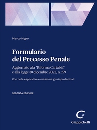 Formulario del Processo Penale - e-pub - Librerie.coop