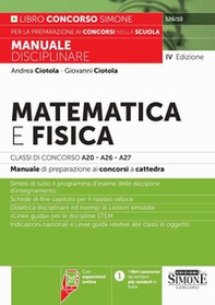 Matematica e fisica.Classi di concorso A20-A26- A27 - Con espansioni online. Manuale disciplinare di preparazione ai concorsi a cattedra - Librerie.coop Matematica e fisica.Classi di concorso A20-A26- A27 - Con espansioni online. Manuale disciplinare di preparazione ai concorsi a cattedra - Librerie.coop