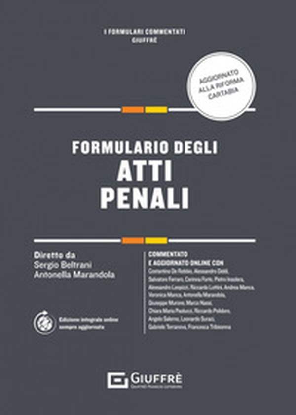 Formulario degli atti penali - Librerie.coop Formulario degli atti penali - Librerie.coop
