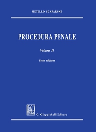 Procedura penale. Volume II - Librerie.coop