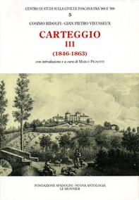 Carteggio (1846-1863) - Librerie.coop