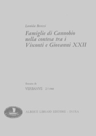 Famiglie di Cannobio nella contesa tra Visconti e Giovanni XXII - Librerie.coop