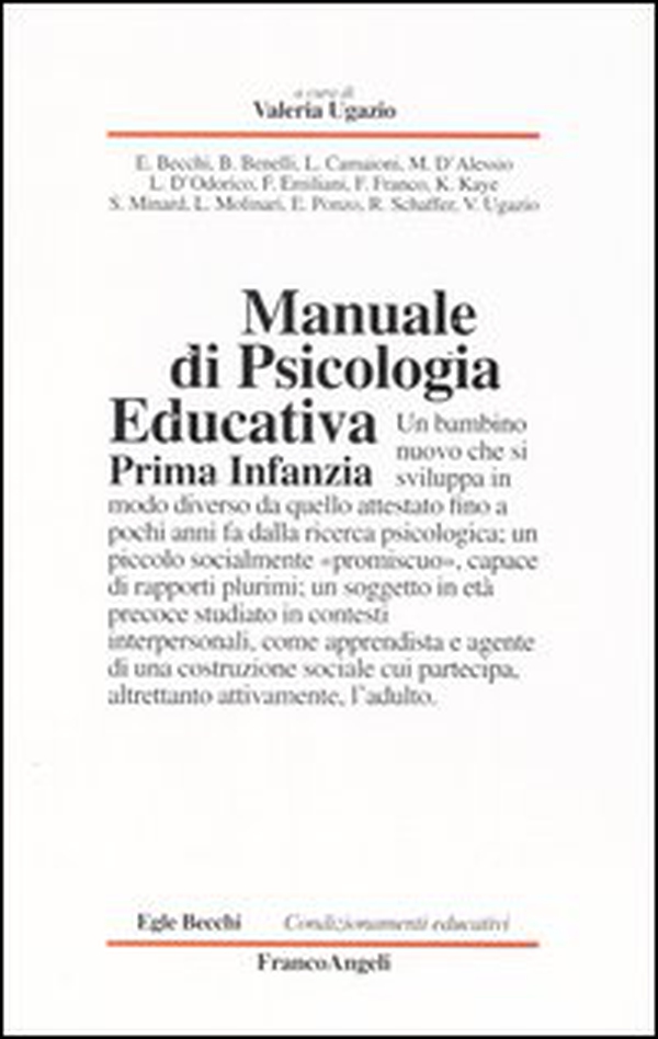 Manuale di psicologia educativa. Prima infanzia - Librerie.coop Manuale di psicologia educativa. Prima infanzia - Librerie.coop