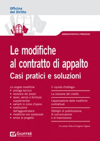 Le modifiche al contratto d'appalto - Librerie.coop Le modifiche al contratto d'appalto - Librerie.coop