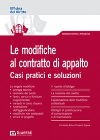 Le modifiche al contratto d'appalto - Librerie.coop