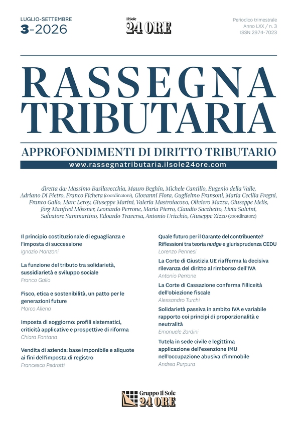RASSEGNA TRIBUTARIA 3/2026 - Librerie.coop