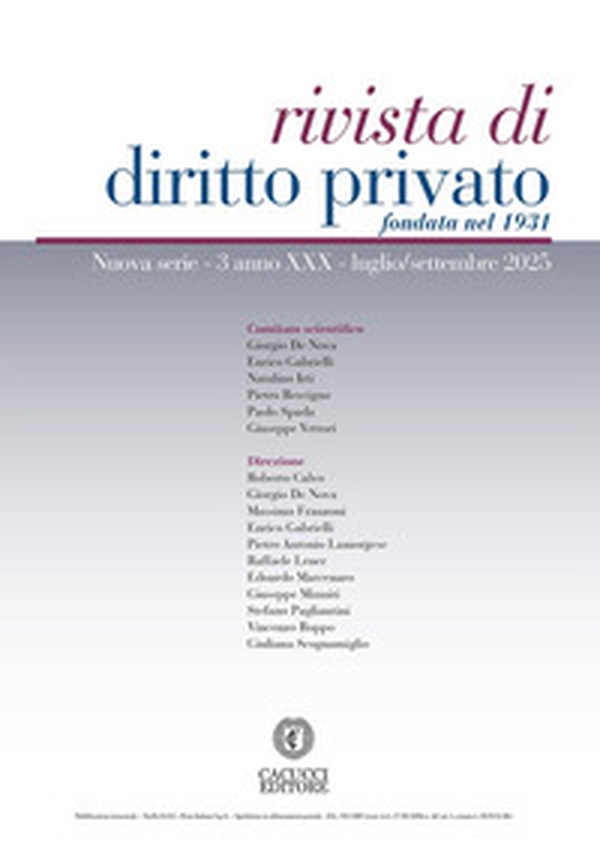 Rivista di diritto privato - Vol. 3 - Librerie.coop