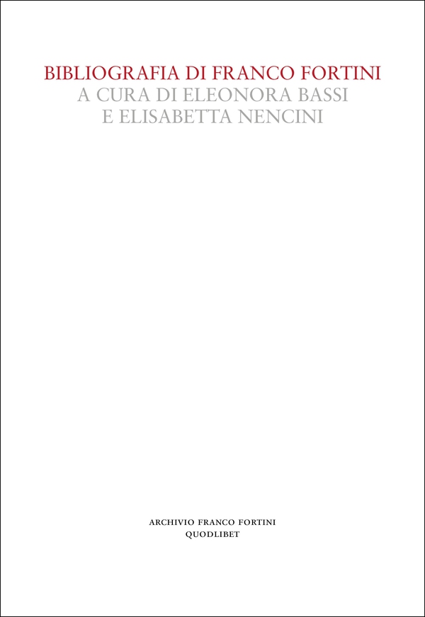 Bibliografia di Franco Fortini - Librerie.coop Bibliografia di Franco Fortini - Librerie.coop