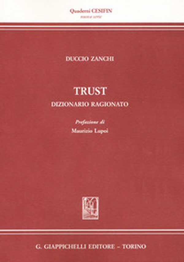 Trust. Dizionario ragionato - Librerie.coop Trust. Dizionario ragionato - Librerie.coop