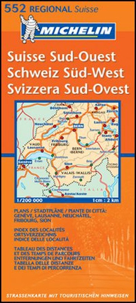 Suisse sud-ouest 1:200.000 - Librerie.coop