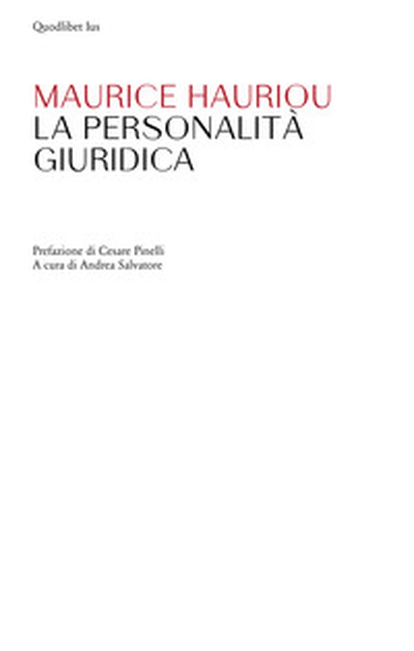 La personalità giuridica - Librerie.coop La personalità giuridica - Librerie.coop