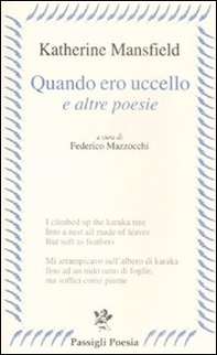 «Quando ero uccello» e altre poesie. Testo inglese a frone - Librerie.coop «Quando ero uccello» e altre poesie. Testo inglese a frone - Librerie.coop