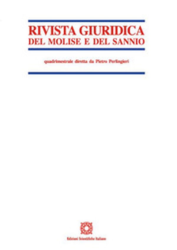 Rivista giuridica del Molise e del Sannio - Vol. 3 - Librerie.coop Rivista giuridica del Molise e del Sannio - Vol. 3 - Librerie.coop