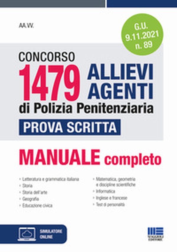 Concorso 1479 allievi agenti di Polizia penitenziaria. Prova scritta - Librerie.coop Concorso 1479 allievi agenti di Polizia penitenziaria. Prova scritta - Librerie.coop