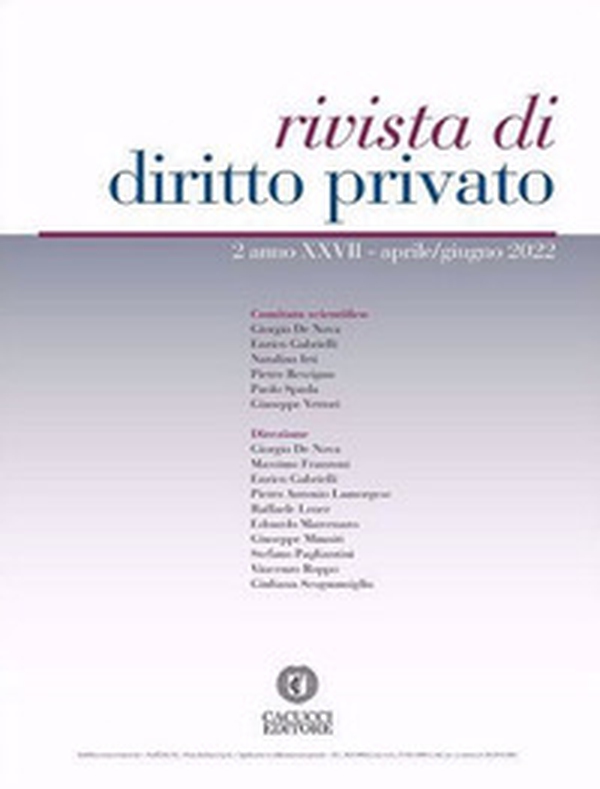 Rivista di diritto privato - Librerie.coop Rivista di diritto privato - Librerie.coop