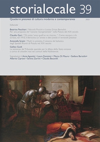 Storia locale. Quaderni pistoiesi di cultura moderna e contemporanea - Vol. 39 - Librerie.coop