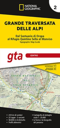 Grande traversata delle Alpi 1:25.000 - Librerie.coop