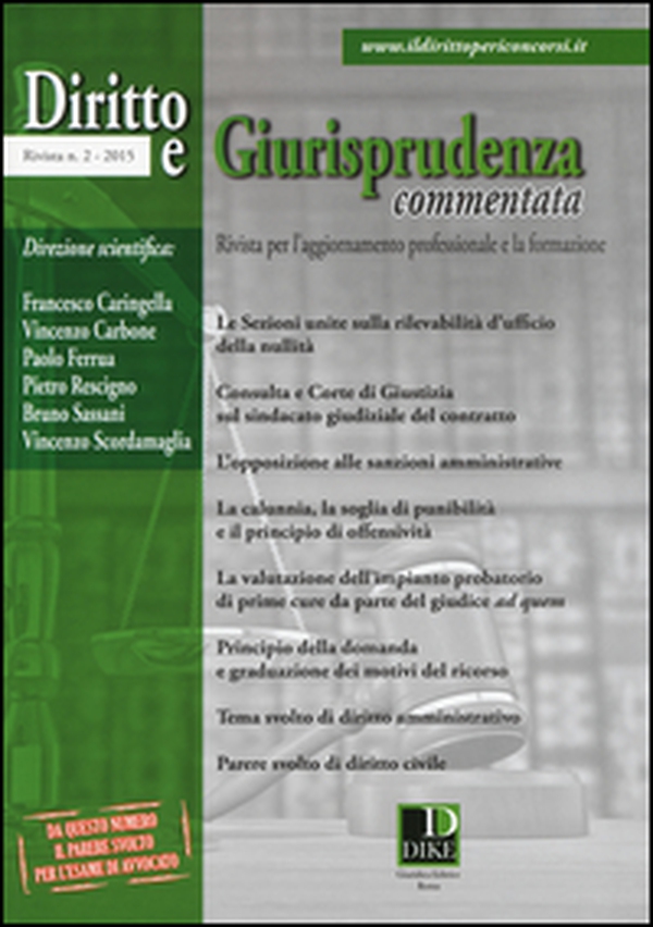 Diritto e giurisprudenza commentata - Vol. 2 - Librerie.coop Diritto e giurisprudenza commentata - Vol. 2 - Librerie.coop