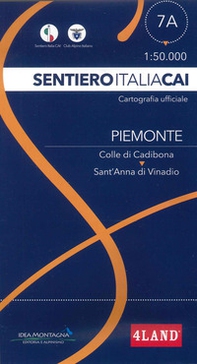 Piemonte. Da Colle di Cadibona a Sant'Anna di Vinadio 1:50.000 - Librerie.coop