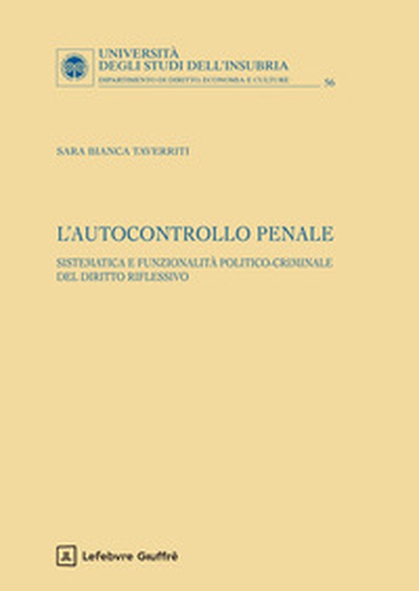 L'autocontrollo penale - Librerie.coop