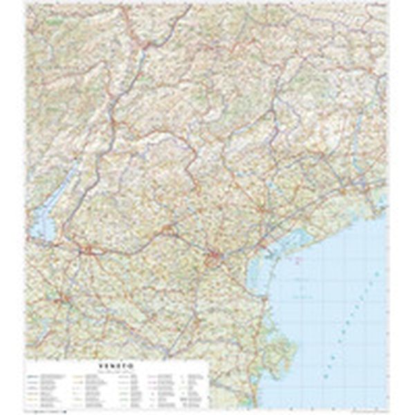 Veneto. Carta stradale della regione 1:250.000 (carta stesa plastificata cm 86x96) - Librerie.coop Veneto. Carta stradale della regione 1:250.000 (carta stesa plastificata cm 86x96) - Librerie.coop