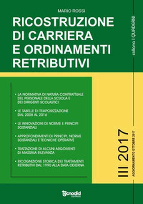 Ricostruzione di carriera e ordinamenti retributivi - Librerie.coop